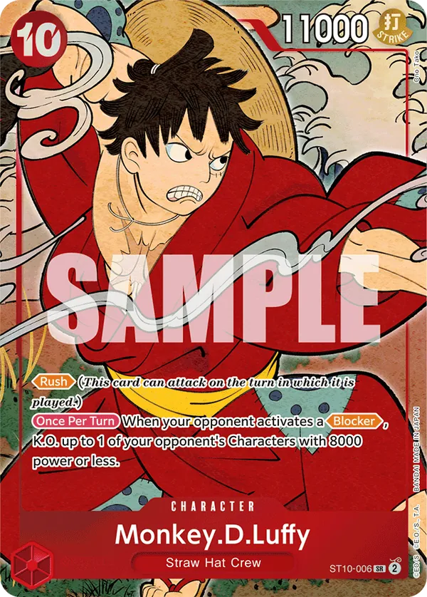 Monkey D Luffy  ST-10-006 Aniversary Set